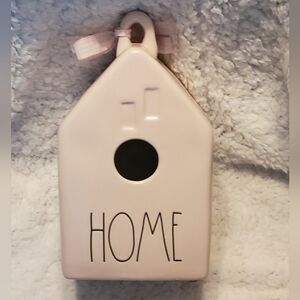 Rae Dunn "HOME" Pink Birdhouse Artisan Collection By Magenta NWOT